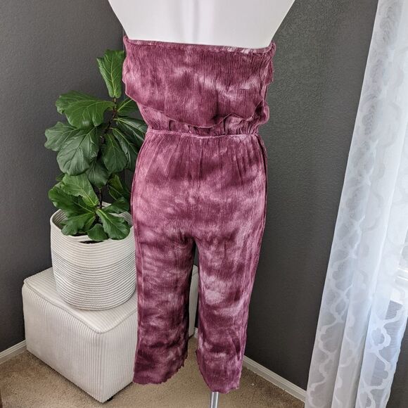 Anama Tie Die Strapless Romper - Picture 3 of 10